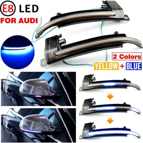 2pcs LED Car Dynamic Turn Signal LED Blinker Side Mirror light for Audi A4 A5 B8.5 RS5 RS3 A3 8P B8 Q3 S4 A4L S5 S6 A6L