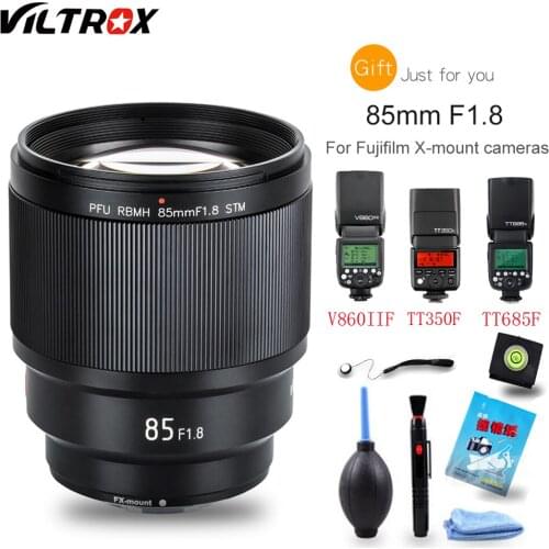 VILTROX PFU RBMH 85mm F1.8 STM X-mount AF Auto Focus MF Standard Prime Lens Portrait Lens Full Frame for Fuji X mount Camera