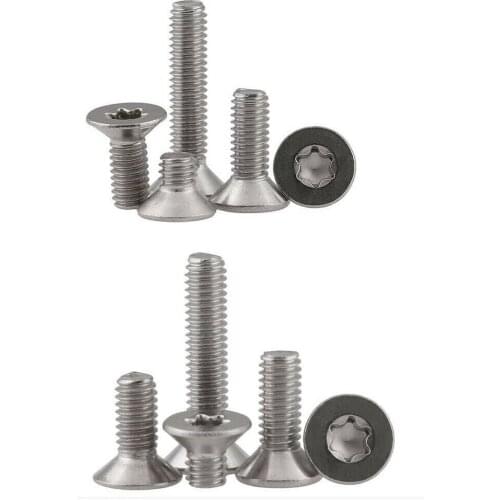 M2 M2.5 M3 M4 304Countersunk head flat head plum blossom screw anti-theft screws