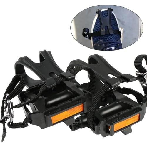 1 Pair Of Bicycle Pedals, Universal Mountain Bike Pedals, Pedal Straps, Nylon Riding Accessories Fixing Straps