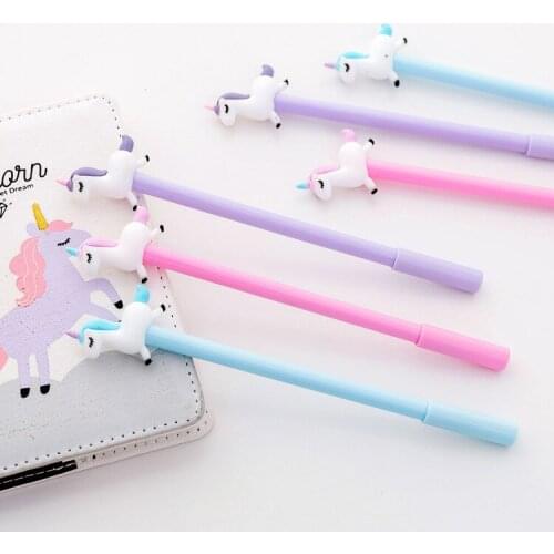 1PCS New Lovely Cartoon Creative Jumping Pony Gel Pen Student Stationery Novelty Gift School Material Office Supplies