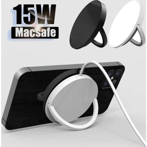 15W Magnetic Macsafe Charger For iPhone 12 Pro Max 12Mini Macsafing Fast Qi Wireless Charger Pad Phone Holder carregador sem fio
