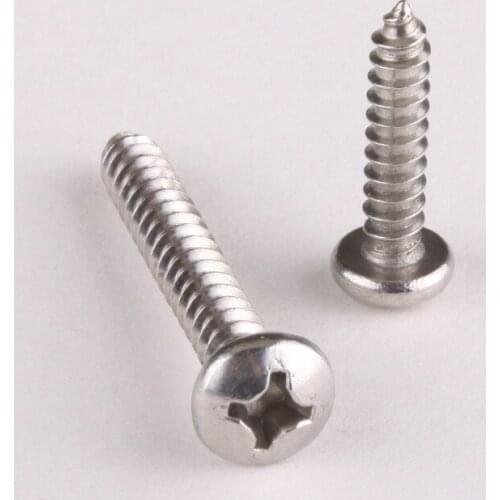 30PCS Stainless Steel 304 Round Head Self-tapping Screws / Pan Head Self-tapping Screw M3.5 * 13 GB845