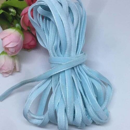 80Meters Black Lace Trim Thin Velvet Ribbons Wedding Headband Hair Band Accessories Lace Fabric Ribbon