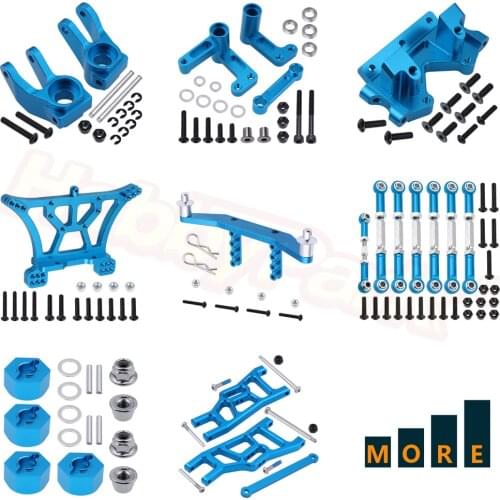 Aluminum Alloy Upgrade Parts for 1/10 Traxxas Slash 2WD Short Course Accessories Blue