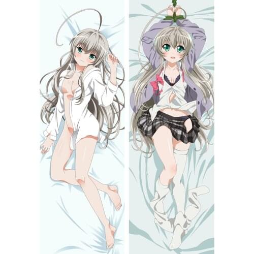 Anime Nyaruratohotepu Nyaruko Yasaka nyaruko Double-sided Hugging Pillow Case Pillow Cover Pillowcase Peach Skin 2 Way 810042