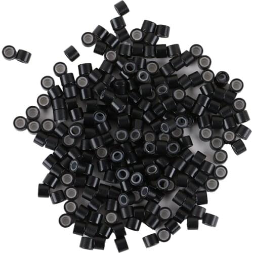 HARMONY 1000 Pieces 4.0mm Hair Extension Tools Silicone Micro Beads for I-tip Hair and Micro Ring Loop Hair Extensions