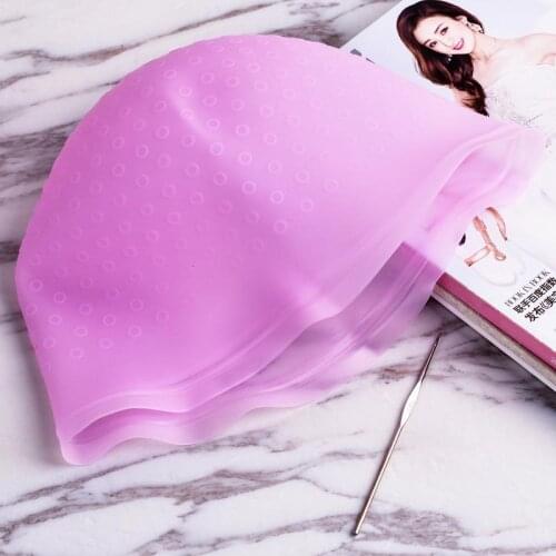 Hair Styling Caps For Women Reusable Salon Hair Colouring Hairdressing Highlighting Dye Cap With Hook Frosting Styling Tools