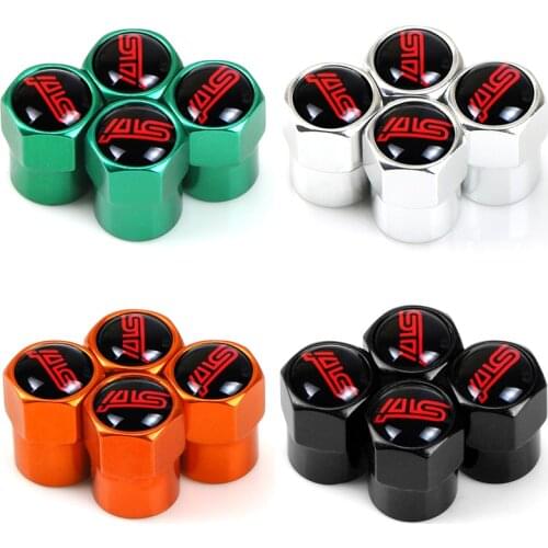 4Pcs Car Wheel Tire Covered Car Motorcycle Truck AIR Valve Cap Dustproof for Subaru STI Impreza Forester Tribeca XV