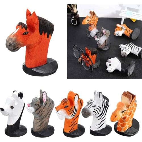 Eyeglass Eyewear Spectacles Rack Stand Organizer Shelf Centerpiece Figurine Sunglasses Eyeglasses Wood Display Stands Holder