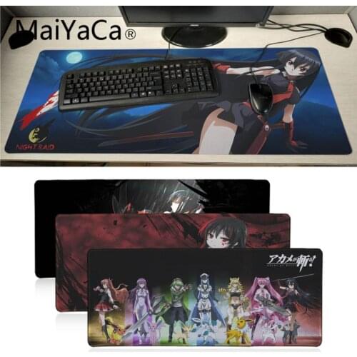 MaiYaCa Akame Ga kill Anime mouse Pad Game Mousepad Big Promotion Russia gaming mouse pad xl Keyboard Laptop notebook desk pad