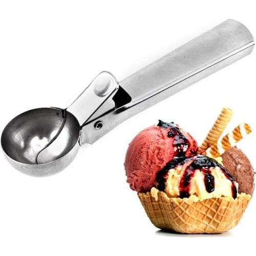 Stainless Steel Ice Cream Ball Scoop Maker Fruit Potato Mash Home Kitchen Gadget