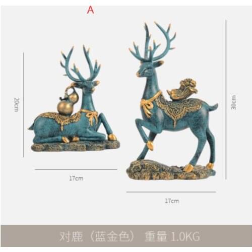 New resin recruits creative Fulu moving new home housewarming gifts Chinese-style living room soft decorations