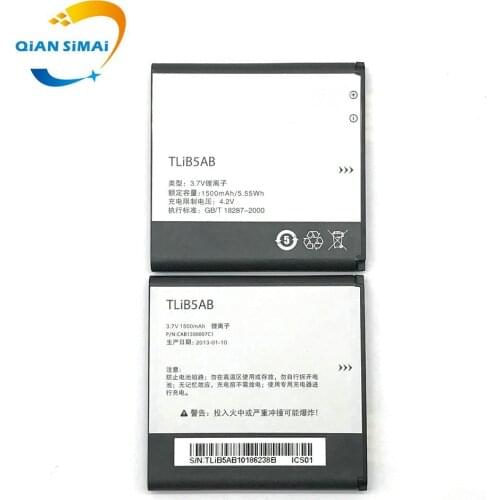 New CAB32A0000C1 CAB32A0000C2 TLiB5AB battery For ALCATEL One Touch OT 6010 Dual 992D TCL A980 A986 D662 S500 S600