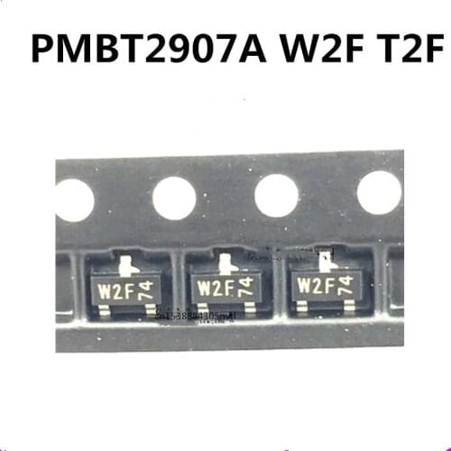 Original 100pcs/ PMBT2907A W2F T2F SOT23