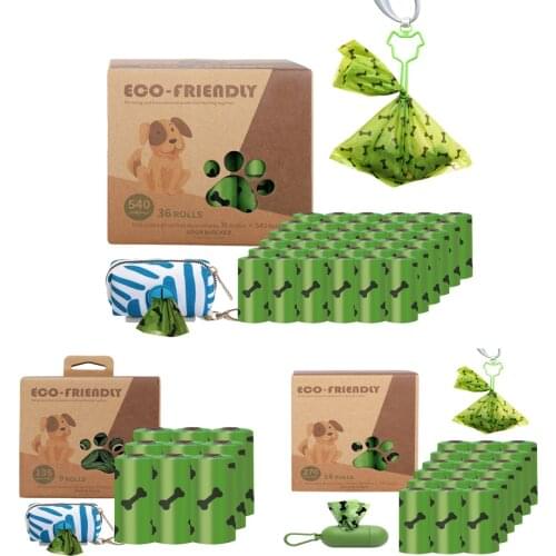 Dog Poop Bag EPI Biodegradable Dog Waste Bags With Dispenser Doggy Pet Waste Bags 9 Rolls 18 Rolls 36 Rolls