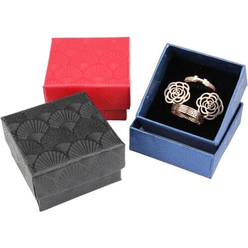 Scallop Jewelry Gift Box Ring Necklace Earring Bracelet Wedding Date Jewelry Gift Box Delicate Solid Color Jewelry Box