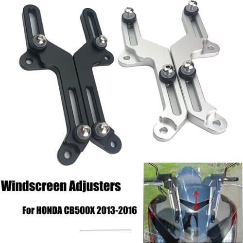 Motorcycle CNC Windscreen Adjusters Airflow Adjustable Windscreen Wind For HONDA CB500 X CB500X CB 500 X 2013 2014 2015 2016