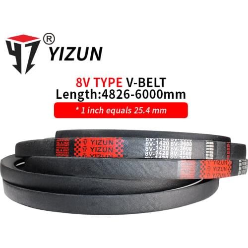 YIZUN 8V Type 8V4826~6000mm Hard Wire Rubber Drive Outer Length Girth Industrial Transmission Agricultural Machinery V Belt