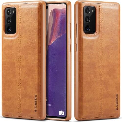 Luxury Leather Case For Samsung S20 Plus Original Soft Silicone Edge Back Phone Cover For Samsung Galaxy S20 Ultra Case S20 5G