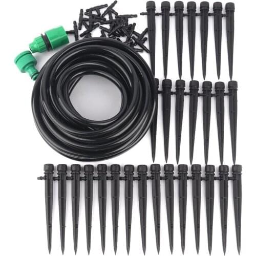10M 20M 30M Micro Drip Irrigation System Automatic Watering Kits Garden Irrigation With Adjustable Dripper
