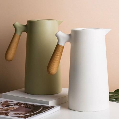 Large Capacity Thermos Water Bottle Cup Termal Kettle Coffee Milk Hot Household For Tea Insulation Pot Glass Liner Simplicity