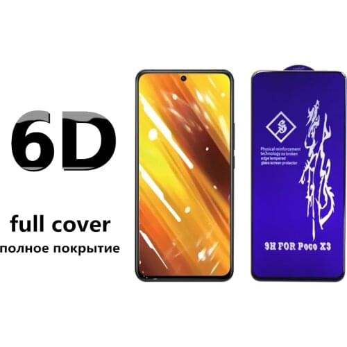 Full Tempered Glass For Xiaomi A2 K30s Note MI A3 Play 8 8T 9 9T 10 10T Pro Lite SE Poco F1 X2 X3 M2 M3 F2 Screen Protector