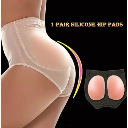 Women Silicone Insert Hip Self-Adhesive Butt Pads Fake Ass Enhancer Hip Pads Removable Hip Pad