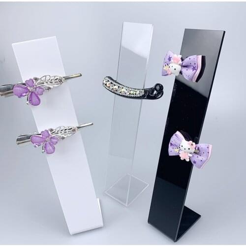 Acrylic hair clips stand display hair accessories holder tiara organizer hair pins support hair jewelry clip showcase riser