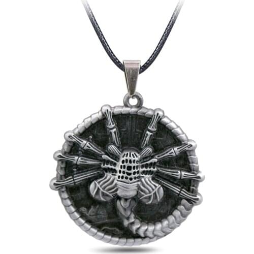 Alien v Predator Necklace Facehugger Logo Pendant Rope Chain Necklaces Cool Punk Women Men Charm colar Gifts Movies Jewelry