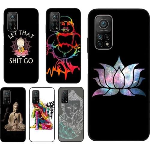 Let That Shit Go Buddha Phone Case For Xiaomi Mi 10T Pro 11 Lite Ultra Mi A3 Note 10 POCO X3 M3 Pro F1 F2 F3 Cover