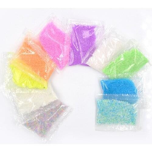 10g Fluorescent Luminous Particles Glow Bright Noctilucent Sand Ornaments For Aquariums Fish Tank Crystal Epoxy Resin Jewelry