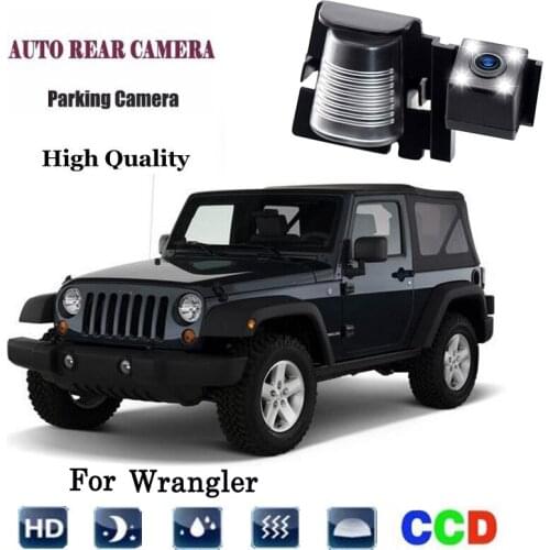 Rear View Backup Cameras for JEEP Wrangler 2007-2018 Waterproof Reverse Reversing IR Night Vision Backing License Plate Cameras