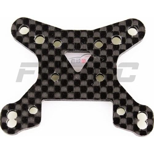 LC Racing 1/14 Parts L6091 2.5mm Carbon Fiber Front Shock Absorber Fixed Mount for RC Car Accessories