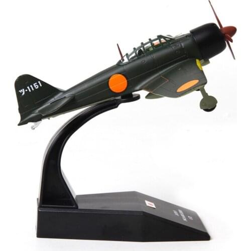 ZERO A6M3 Strike Fighter Simulation Model 13cm Length 1:100 Scale for Ornaments Collection or Airshow