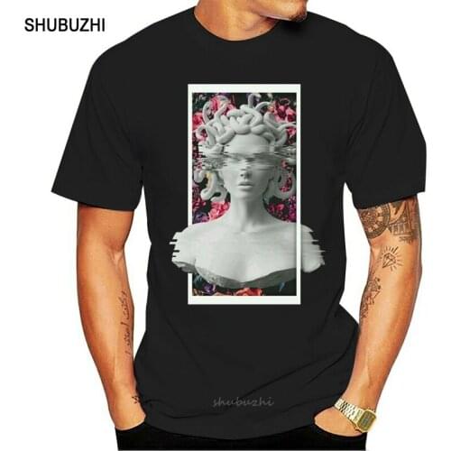 Mens medusa t shirt Knitted tee shirt Euro Size S-3xl Pattern Famous New Fashion summer Letters shirt