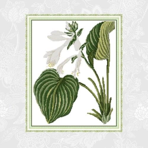 Lily Patterns Printed Canvas DIY Handwrok Cross Stitch Kits DMC Counted Cross-stitch Embroidery Needlework Home Decor Paintings