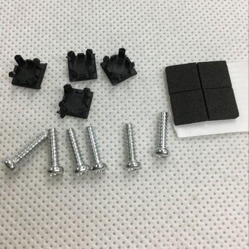 5 set a lot Black Rubber Plug Screw Hole Pad Dust plug Plastic Pad set For PS2 70000 Console