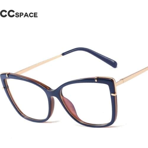 48299 Plastic Titanium Square Anti Blue Light Optical Glasses Frames Men Women TR90 Fashion Computer Eyeglasses