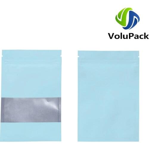 Reclosable Eco-friendly Plastic Bags Smell Proof Coffee Storage Bags Clear Window Zip Lock Pouches Aluminum Mylar Packaging Bags