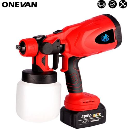 Cordless Electric Spray Gun 800ML with Battery Household Disinfection Sterilization Portable Paint Sprayer For Makita Battery