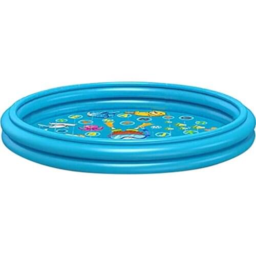 Sprinkler Splash Play Mat for Kids Children Outdoor Water Sprinkler Toys 3-In-1 Splash Pad Splash Pad for Wading