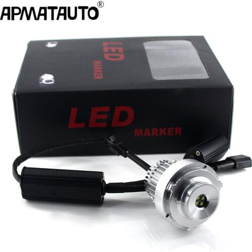 2PCS Angel Eyes LED Marker Lights 40W No Error for BMW 5-Series E60 E61 LCI LED Halo Ring Light Bulb Kits Headlight Car Styling