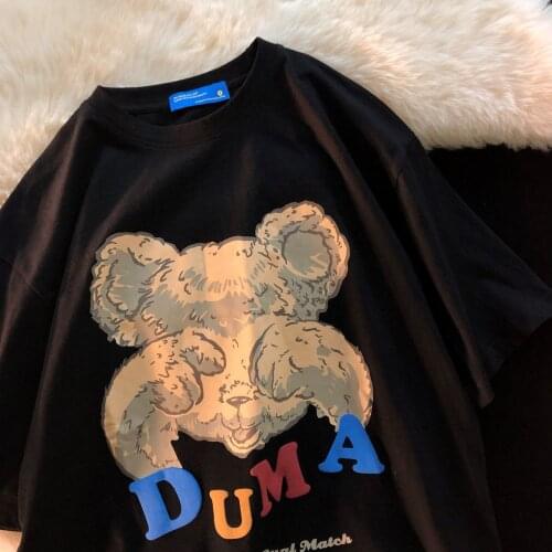 Gothic Punk Street Beer Print Autumn Long Sleeve T Shirt Women Tops Cute Cartoon Print Oversized Tshirt Harajuku Hip Hop Tees