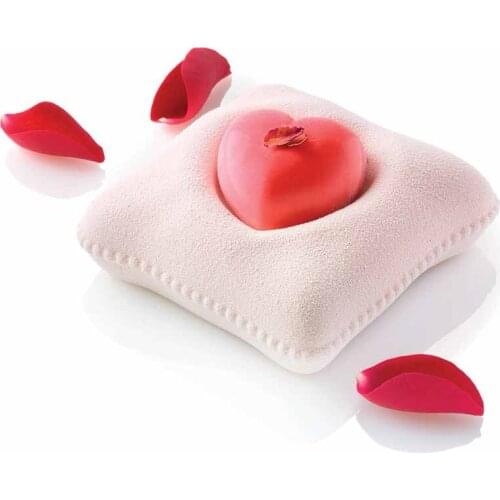 Love Heart Mold Silicone Fondant Cake Decorating Pearl Chocolate Baking Mould 3D Pillow Sugarcraft Resin Clay Homemade Bakeware