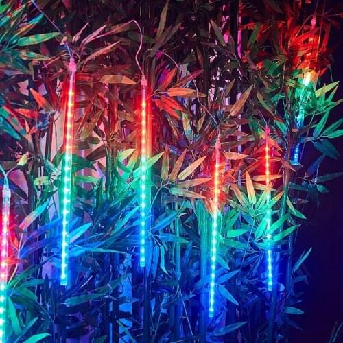 30cm 50cm 8 Tubes Waterproof Meteor Shower Rain LED String Lights Outdoor Christmas Tree for Home holiday Decoration
