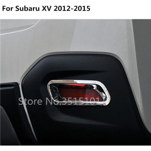 Top Quality Car Styling Cover ABS Chrome Lamp Rear Back Fog Light Trim Frame 2pcs For Subaru XV 2012 2013 2014 2015 2016