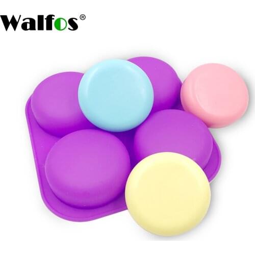 WalfosHalbkugel Silikon Seife Formen Backformen Kuchen Dekorieren Tools Pudding Schokolade Fondant Form Ball Form Keks Werkzeuge