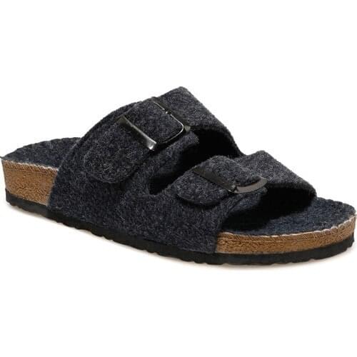 Polaris 600083.Z Navy Blue Women 'S Cork Slippers