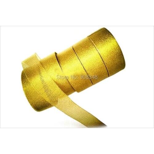 1-1/2" 38mm Gold Metallic Ribbon 60% polyamide 40% metallic